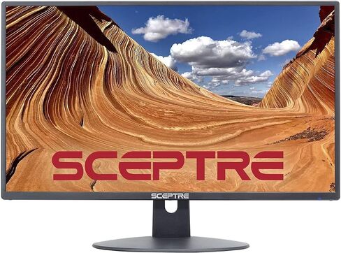 Lenovo USB-C 7 في 1 Hub & Scepter 24 بوصة احترافية رفيعة 75 هرتز 1080 بكسل شاشة LED 2X HDMI VGA مكبرات صوت مدمجة، آلة سوداء (سلسلة E248W-19203R) in Saudi Arabia