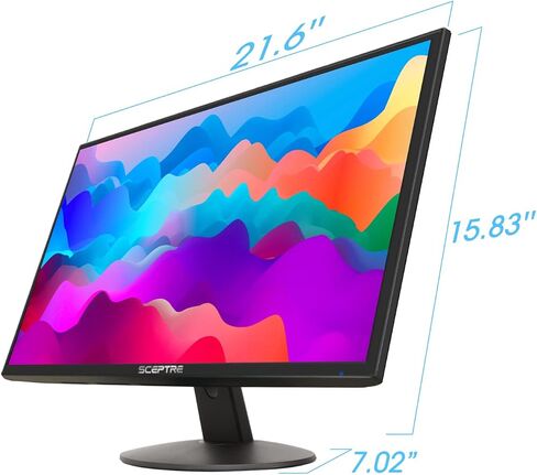 Lenovo USB-C 7 في 1 Hub & Scepter 24 بوصة احترافية رفيعة 75 هرتز 1080 بكسل شاشة LED 2X HDMI VGA مكبرات صوت مدمجة، آلة سوداء (سلسلة E248W-19203R) in Saudi Arabia