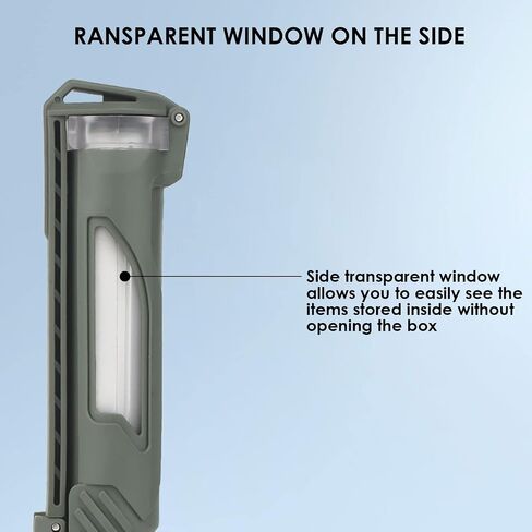 SunshineFace Battery Storage Case for 18650/AA/AAA/CR123 Batteries Waterproof Dust-Proof Battery Storage Container for Outdoor Camping in Saudi Arabia