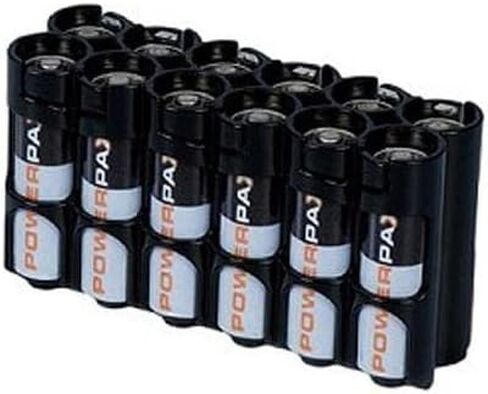 حامل بطارية Storacell 12AAMG من Powerpax AA، أخضر عسكري، يحمل 12 بطارية in Kuwait