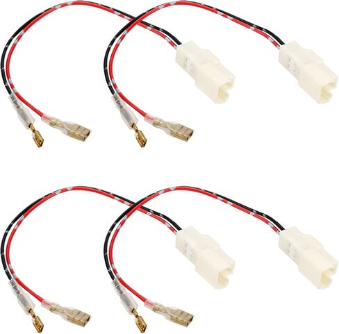 Modengzhe 4 Pcs Speaker Connectors Woofer Wiring Harness for Car Audio System Modification Aftermarket Stereo Installation Accessory Comaptible with Hyundai Car Models if Applicable in Saudi Arabia