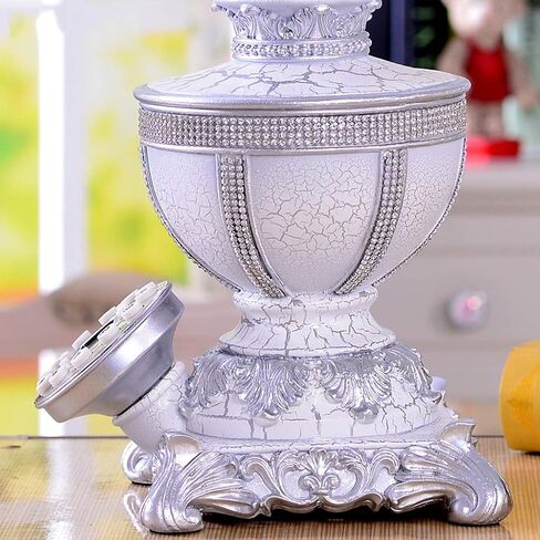 Phone White Environmentally Friendly Resin European Retro Telephone Without Battery Button Caller Display Fashion Landline Home Antique Living Room in Saudi Arabia