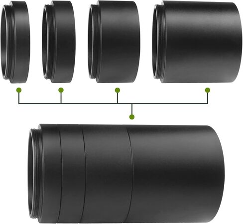 Astromania M42 Extension Tube Kit for Telescope with T Thread 8 10 20 40mm in Kuwait