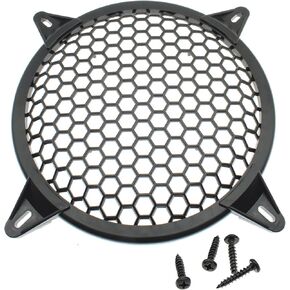 FDXGYH 2 Pack 10 Inch Speaker Grill Subwoofer Grill Waffle Grill Guard Protector Cover with Mounting Screws for Home Audio,Black