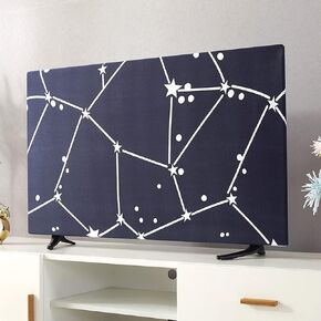 Stretchable Dustproof Slipcover TV Screen Monitor Desktop Computer Dust Cover Protector Indoor Decor 22inch to 65inch (Lotus,22inch)