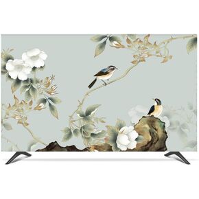 22-80 Inches TV Cover Dust Proof TV Screen Protector for LCD LED - with tv Remote Control Cover, Indoor Bedroom Living Room Decoration Television Dust Cover (Color : Bird, Size : 22in) in Saudi Arabia
