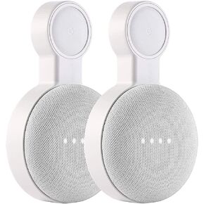 حامل تثبيت على الحائط بمنفذ PEF لجهاز Google Nest Mini وGoogle Home Mini، ملحقات موفرة للمساحة مع إدارة السلك لمكبر صوت Google Mini الذكي، بدون أسلاك أو براغي فوضوية (عبوة واحدة) in Kuwait