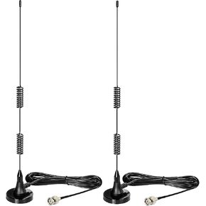 Bingfu 20-1300MHz هوائي الماسح الضوئي للشرطة قاعدة مغناطيسية HF VHF UHF اتجاهين هام راديو BNC هوائي ذكر متوافق مع Uniden Bearcat Whistler Radio Shack Police Scanner in Kuwait