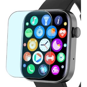 Puccy 3 Pack Anti Blue Light Screen Protector, compatible with Cvutgf P43 P43F 1.8" Smart Watch smartwatch TPU Film Guard （ Not Tempered Glass Protectors ） in Saudi Arabia