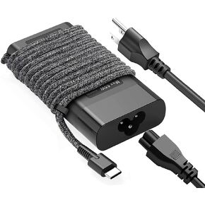 شاحن DMKAOLLK Chromebook USB-C 65 وات رفيع لشاحن الكمبيوتر المحمول HP، بديل لشاحن HP Elitebook/Spectre/Envy x360/Elite X2/ProBook/Pavilion شاحن الكمبيوتر، شاحن سريع من النوع C محول الطاقة in Saudi Arabia