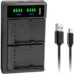Kastar 2-Pack Battery and LTD2 USB Charger Replacement for JVC GY-HMQ10, GY-HMQ10E, GY-LS300, GY-LS300CHU, GY-HM200, GY-HM200U, GY-HM200HW, GY-HM200SP, GY-HM200SP Sports, GY-HM250 GY-HM250SP Cameras in Saudi Arabia