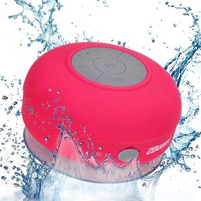 2BOOM Aqua Jam Portable Bluetooth Wireless Water Resistant Shower Speaker with Suction Cup Pink in Saudi Arabia