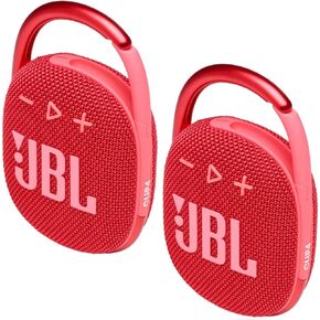 JBL 2 Pack Clip 4 Waterproof Wireless Audio Bluetooth Speaker Bundle (Green) in Saudi Arabia