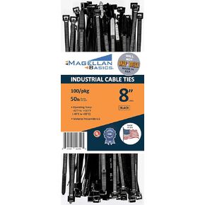 100 Pack Cable Zip Ties Heavy Duty"Made in the USA" 4 inch, White (Made in the USA will not Break or Snap) in Saudi Arabia