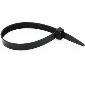 Wideskall® 12" inch Super Heavy Duty 150 Lbs Nylon Cable Zip Tie Black Wire (Pack of 30)