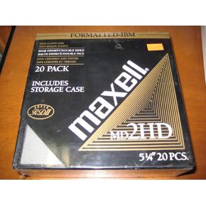 Maxell MD2HD 5 1/4 inch Mini Floppy Disks 20 Pack in Kuwait