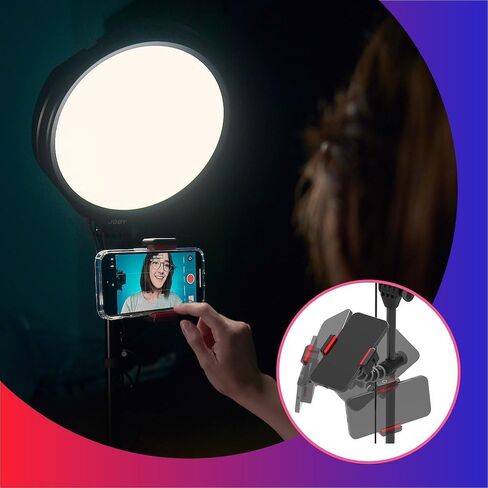 خلفية استوديو جوبي بيمو، ضوء استوديو للفيديو، مجموعة أدوات إنشاء المحتوى، إضاءة خلفية مع 12 لونًا، إمالة 360 درجة، متوافقة مع GorillaPod، ضوء استوديو USB in Saudi Arabia