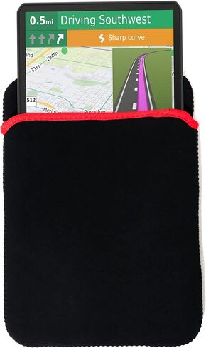Neoprene Soft Protective Sleeve Pouch Bag Case for 10-inch GPS with Stylus Pen and Microfiber Cloth, Compatible with Garmin Dezl OTR1000, OTR1010, RV 1090, LGV1000, Rand McNally TND Tablet 1050 - NC10 in Kuwait