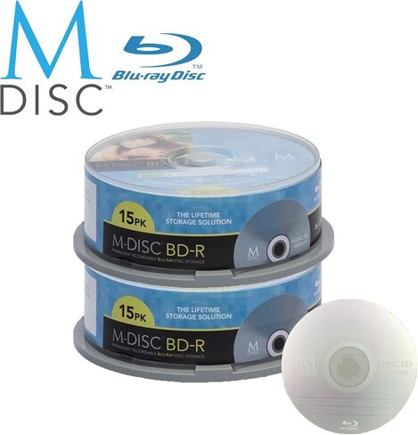 30 Pack Millenniata M-Disc BD-R 25GB 4X HD 1000 Year Permanent Data Archival/Backup Blank Media Recordable Disc in Saudi Arabia