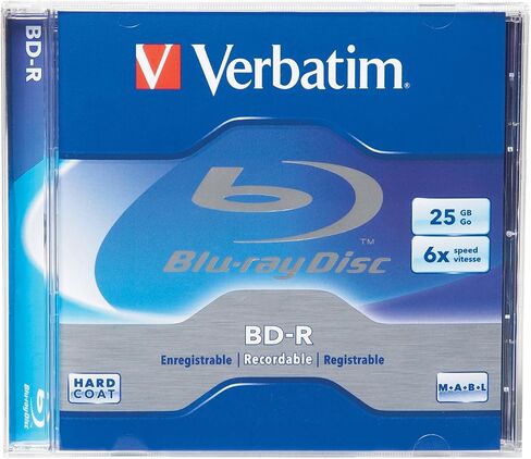 Verbatim BD-R 50GB 6X Blu-ray قرص وسائط قابل للتسجيل - 3 أقراص صندوق مجوهرات - 97237 in Saudi Arabia