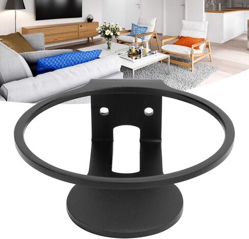 Wall Mount for Mini Speaker, Aluminum Alloy Speaker Hanger, with Install Screws, Stable and Safe, Save Space, Sturdy Metal Made Stand Holder for kitchen, study(Black) in Saudi Arabia