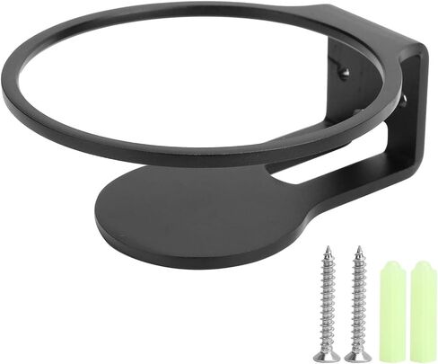 Wall Mount for Mini Speaker, Aluminum Alloy Speaker Hanger, with Install Screws, Stable and Safe, Save Space, Sturdy Metal Made Stand Holder for kitchen, study(Black) in Saudi Arabia
