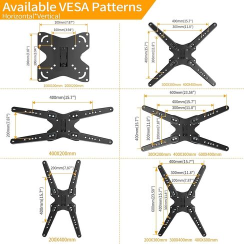 Universal Swivel TV Stand, Moochain Base Table Top TV Mount for 37-70 Inch Flat Curved TVs,Height Adjustable Tall TV Mount Stand with Tempered Glass Base,VESA 600x400mm Hold up to 110 lbs in Saudi Arabia
