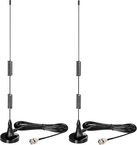 Bingfu 20-1300MHz Police Scanner Antenna Magnetic Base HF VHF UHF Two Way Ham Radio BNC Male Antenna Compatible with Uniden Bearcat Whistler Radio Shack Police Scanner in Kuwait