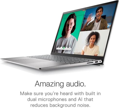 Dell Inspiron 14 Inch FHD Touchscreen Business Laptop, AMD Ryzen 5 5625U (6 Cores, Up to 4.3Ghz), 16GB RAM, 512GB SSD, Windows 11 Pro, Backlit Keyboard, Fingerprint Reader, Silver in Saudi Arabia