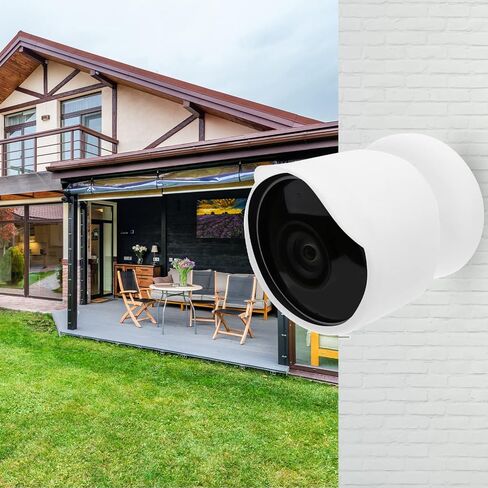 SOLUSTRE 2pcs Outdoor Camera Silicone Protector for Nest Weatherproof Security Camera Cover Design for Outdoor Easy Installation in Saudi Arabia