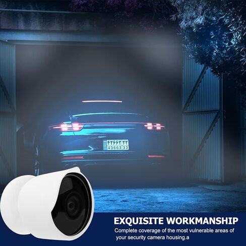 SOLUSTRE 2pcs Outdoor Camera Silicone Protector for Nest Weatherproof Security Camera Cover Design for Outdoor Easy Installation in Saudi Arabia