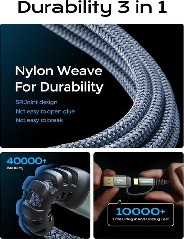 AINOPE Printer Cable to USB A, 480Mbps Printer USB B to USB C MIDI Cable in Kuwait