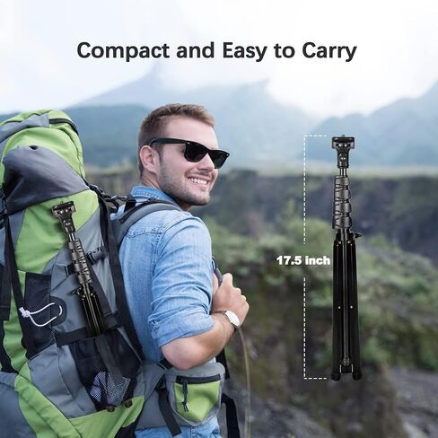62" Phone Tripod Stand with Remote - Extendable Selfie Stick Tripod Overhead Tripod Phone Holder for iPhone 14 13 12 11 Pro Max XS XR S23 S22 S21 Android Camera iPhone Stand for Video Recording Vlog in Kuwait