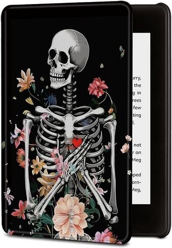 Case for All-New 6" Kindle (11th Generation 2022 Release), Slim PU Leather Cover with Auto Wake/Sleep for 6 inch Basic Kindle 2022 Release, Aesthetic Butterfly Moon in Kuwait