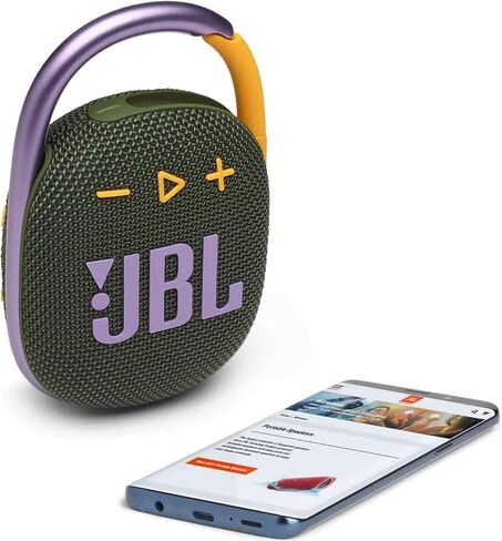 JBL 2 Pack Clip 4 Waterproof Wireless Audio Bluetooth Speaker Bundle (Green) in Kuwait