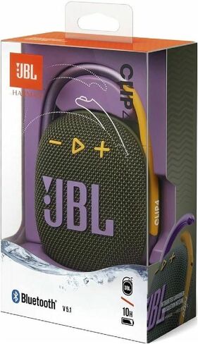 JBL 2 Pack Clip 4 Waterproof Wireless Audio Bluetooth Speaker Bundle (Green) in Kuwait