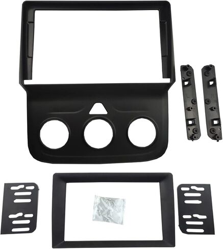 DKMUS Double Din Radio Stereo Bezel for 2013-2019 Dodge RAM 5500 Dash Installation Mount Trim Kit Fits 9" and Double Din in Saudi Arabia