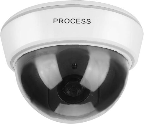 Dummy Security Camera, Fake Dome Shaped Home Security Surveillance Camera with Simulated IR Flashing Red Lights - Indoor And Outdoor Use, For Homes & Business in Saudi Arabia