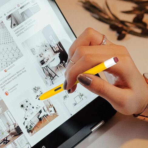 حافظة LOVE MEI Galaxy Tab S6 Lite ذات أكمام على شكل قلم، تصميم كلاسيكي كلاسيكي من السيليكون، حافظة حماية من الجلد غير قابلة للانزلاق، قبضة ناعمة متوافقة مع قلم Samsung Galaxy Tab S6 Lite S (وردي) in Kuwait
