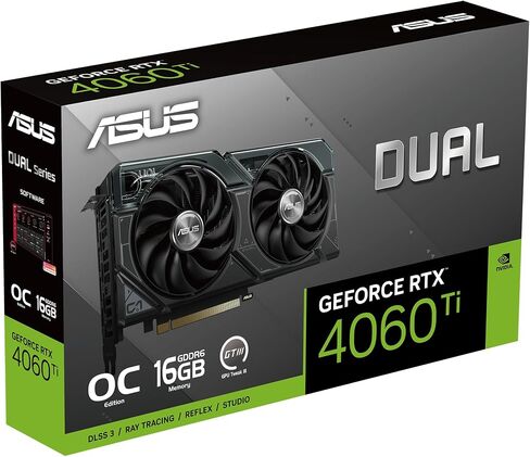 اسس بطاقة رسومات جيفورس RTX™ 4060 Ti 16GB اصدار كسر سرعة المعالج GDDR6 (منفذ الملحقات الاضافية السريع 4.0، 16GB GDDR6، DLSS 3، HDMI 2.1a، منفذ عرض 1.4a، تصميم 2.5 فتحة، تصميم مروحة محورية، تقنية 0 in Saudi Arabia