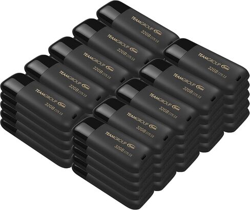 TEAMGROUP C175 128GB 2 Pack USB 3.2 Gen 1 (USB 3.1/3.0) قراءة محرك فلاش الإبهام بسرعة 100 ميجابايت/ثانية، شريحة ذاكرة تخزين البيانات الخارجية متوافقة مع الكمبيوتر/الكمبيوتر المحمول أسود غير لامع TC1753128GB22 in Kuwait