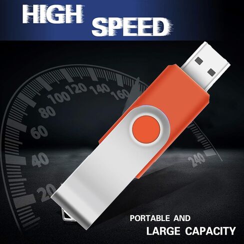 EASTBULL 5 Pack of 4GB USB 2.0 Flash Drives with 5 USB-C Adapters and Keychains, High Speed USB Drives 360 Rotatable Swivel Thumb Drives 4GB (5Pcs, Black) in Kuwait