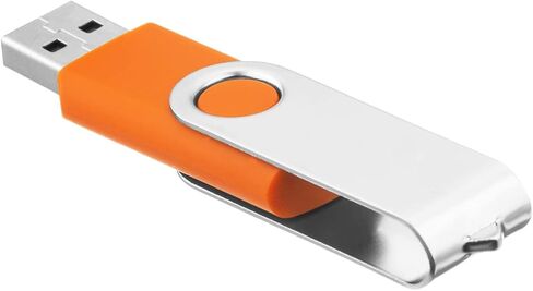 EASTBULL 5 Pack of 4GB USB 2.0 Flash Drives with 5 USB-C Adapters and Keychains, High Speed USB Drives 360 Rotatable Swivel Thumb Drives 4GB (5Pcs, Black) in Kuwait