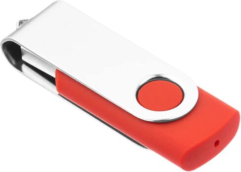EASTBULL 5 عبوات من محركات أقراص USB 2.0 بسعة 4 جيجابايت مع 5 محولات USB-C وسلاسل مفاتيح، محركات أقراص USB عالية السرعة 360 محرك إبهام دوار قابل للدوران 4 جيجابايت (5 قطع، أسود) in Kuwait