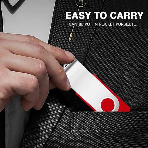 EASTBULL 5 عبوات من محركات أقراص USB 2.0 بسعة 4 جيجابايت مع 5 محولات USB-C وسلاسل مفاتيح، محركات أقراص USB عالية السرعة 360 محرك إبهام دوار قابل للدوران 4 جيجابايت (5 قطع، أسود) in Kuwait