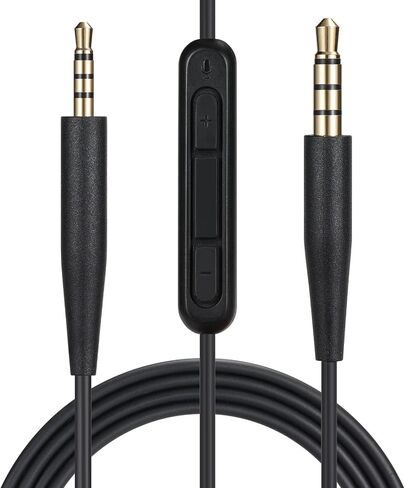 سلك كابل صوت بديل من EARLA TEC، سلك تمديد 3.5 مم إلى 2.5 مم لسماعات Bose QuietComfort QC45 QC35II QC35 QC25 NC 700 Soundlink Soundtrue باللون الأسود in Kuwait