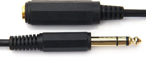 Disino 1/4 Inch Male to Female Stereo Extension Cable Gold Plated Quarter inch Headphone Extension Cable Cord- 6FT/1.8 Meters in Saudi Arabia