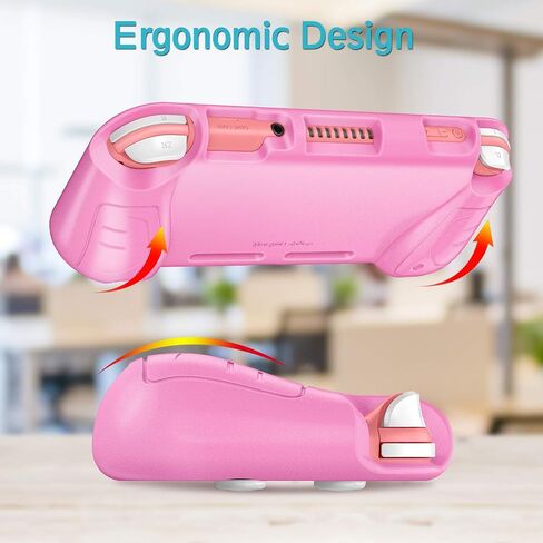 Fintie Case for Nintendo Switch Lite 2019 - Kids Friendly [Ultralight] [Shockproof] Anti-Scratch Protective Cover w/Ergonomic Grip Comfortable Grip Case for Switch Lite Console, Living Coral in Saudi Arabia