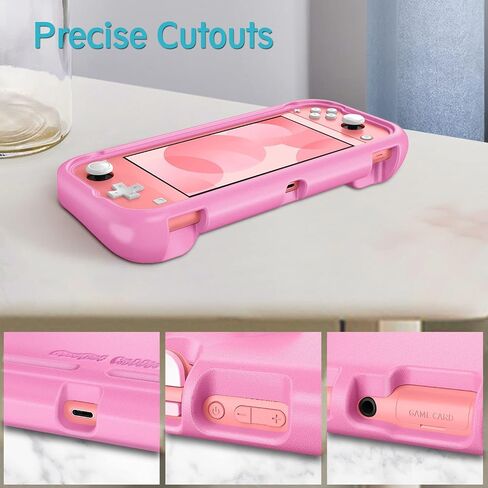Fintie Case for Nintendo Switch Lite 2019 - Kids Friendly [Ultralight] [Shockproof] Anti-Scratch Protective Cover w/Ergonomic Grip Comfortable Grip Case for Switch Lite Console, Living Coral in Saudi Arabia