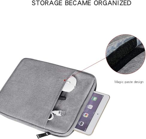 iPad/Tablet Sleeve Case ，Shockproof, Waterproof, Portable, Accessory and Charger Storage Bag （Dark Gray） in Kuwait